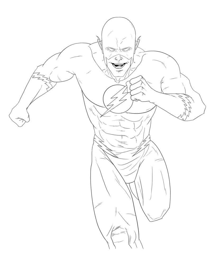 The Flash Coloring Pages Cw Infoupdate