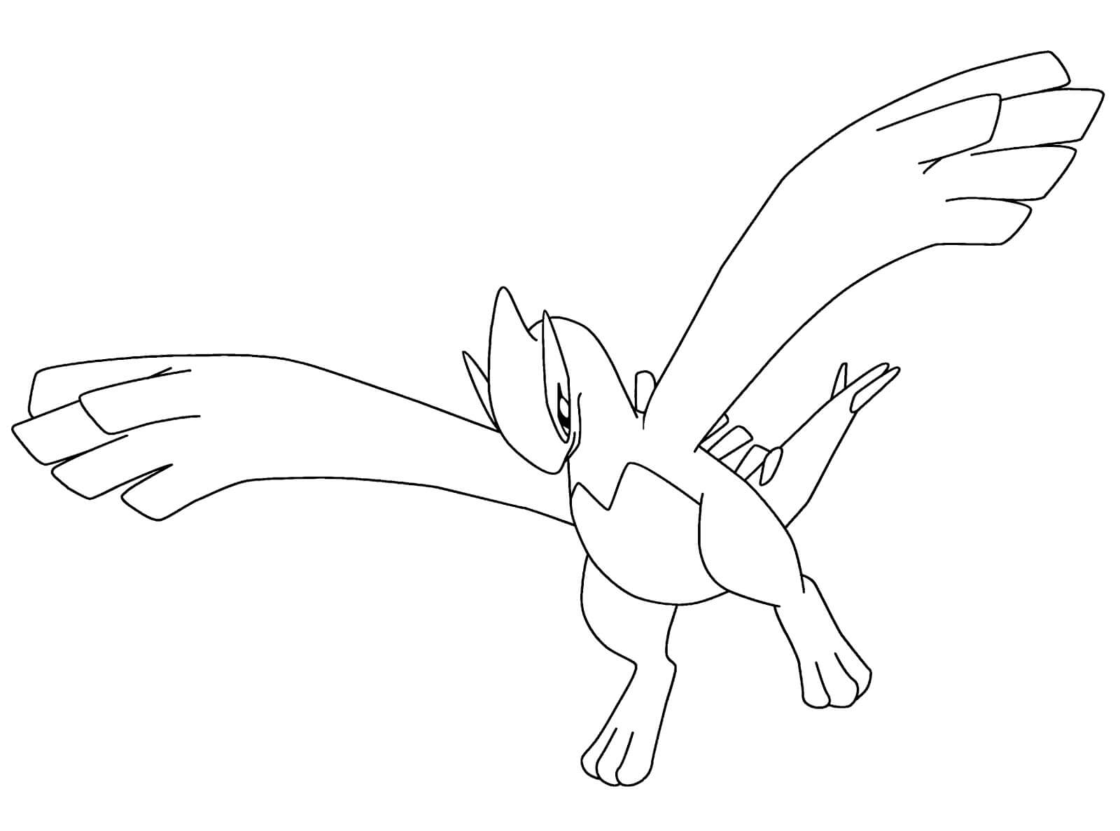 Flying Lugia Coloring Page Free Printable Coloring Pages For Kids