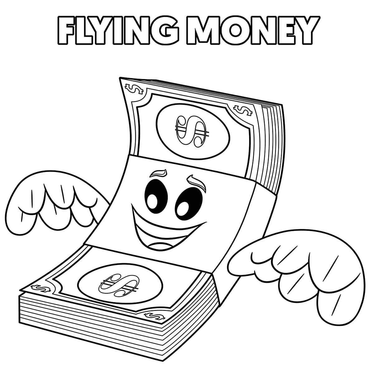 Flying Money from The Emoji Movie