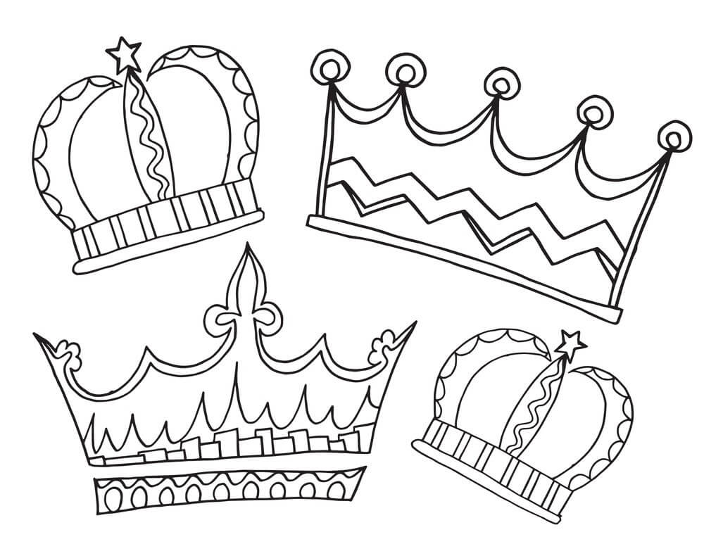 Crown Coloring Page Crown Coloring Page