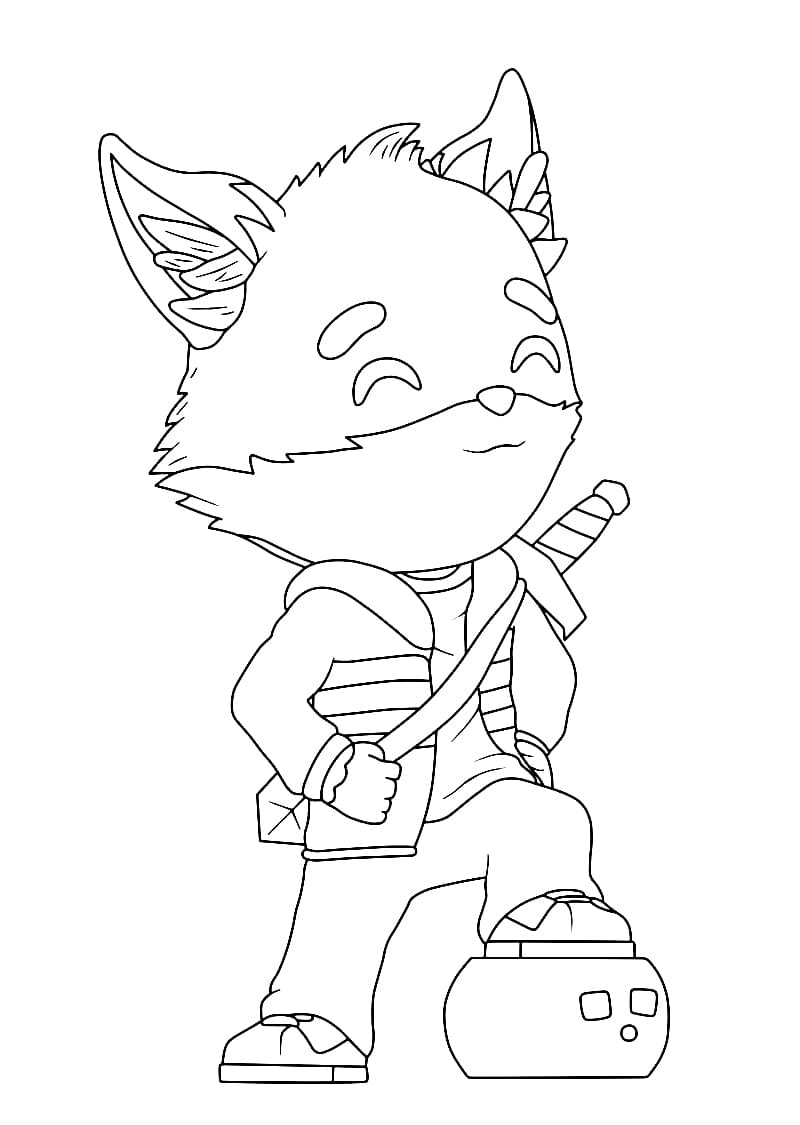 character dream smp coloring page