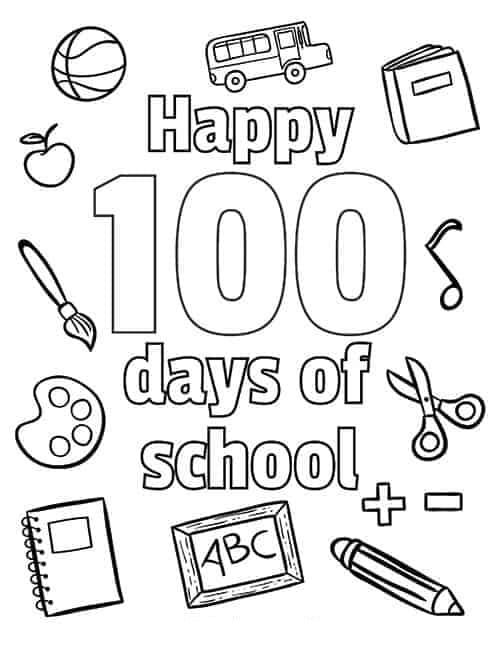 Free 100th Day Of School Printable