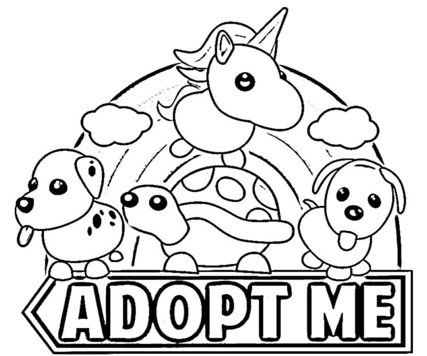 Free Adopt Me Coloring Page - Free Printable Coloring Pages for Kids