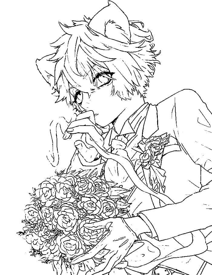 63 Anime Boy Coloring Pages Printable Latest HD - Coloring Pages Printable