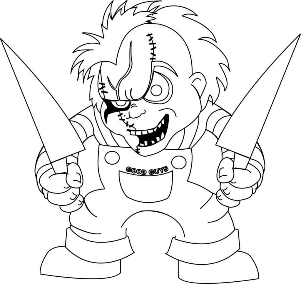 Featured image of post The Best 10 Coloring Pages Scary Chucky Drawing