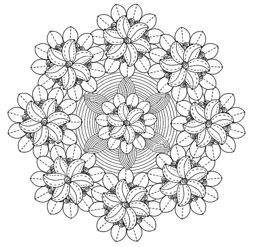 Free Complex Flower Mandala