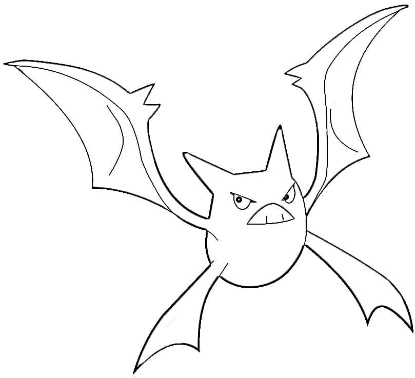 coloring pages crobat pokemon