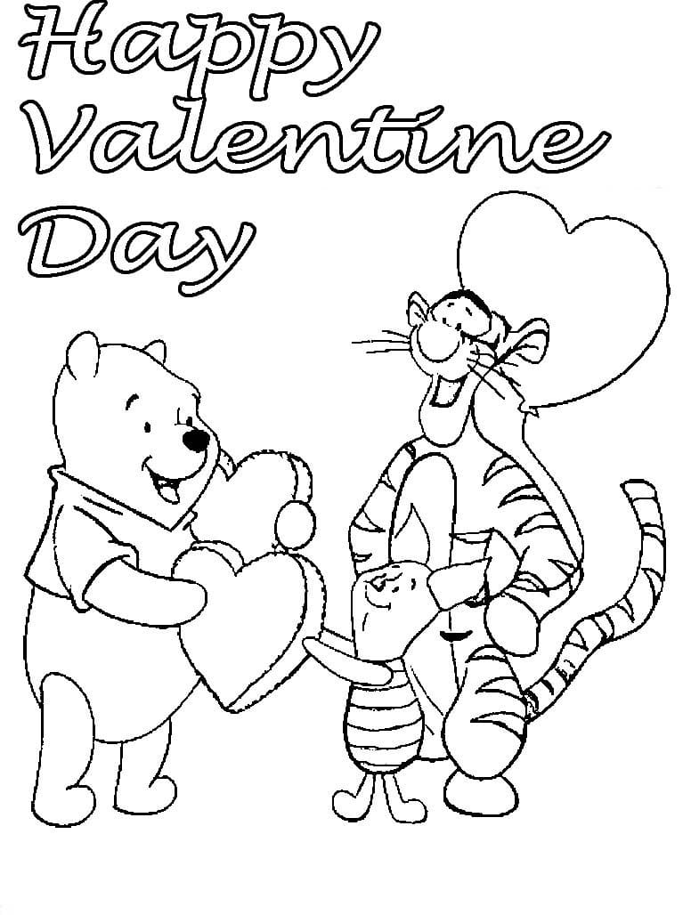 Free Disney Valentine Coloring Page   Free Printable Coloring ...