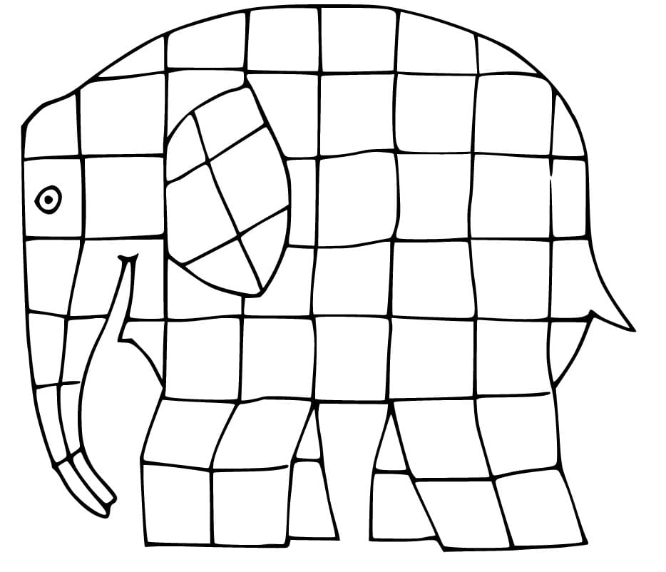 Free Elmer The Elephant Coloring Page Free Printable Coloring Pages For Kids