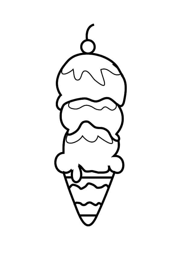 Free Ice Cream Cone Coloring Page Free Printable Coloring Pages for Kids