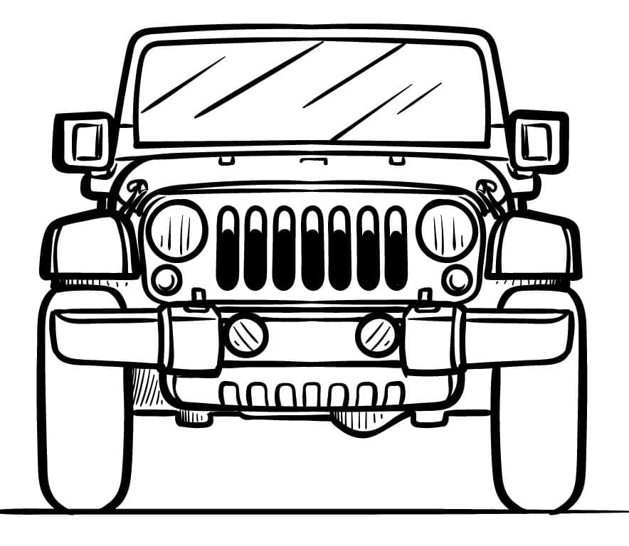 Free Jeep Coloring Pages
