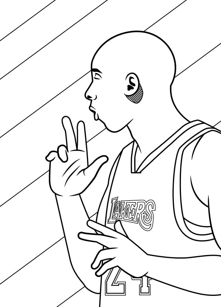 Free Kobe Bryant to Color