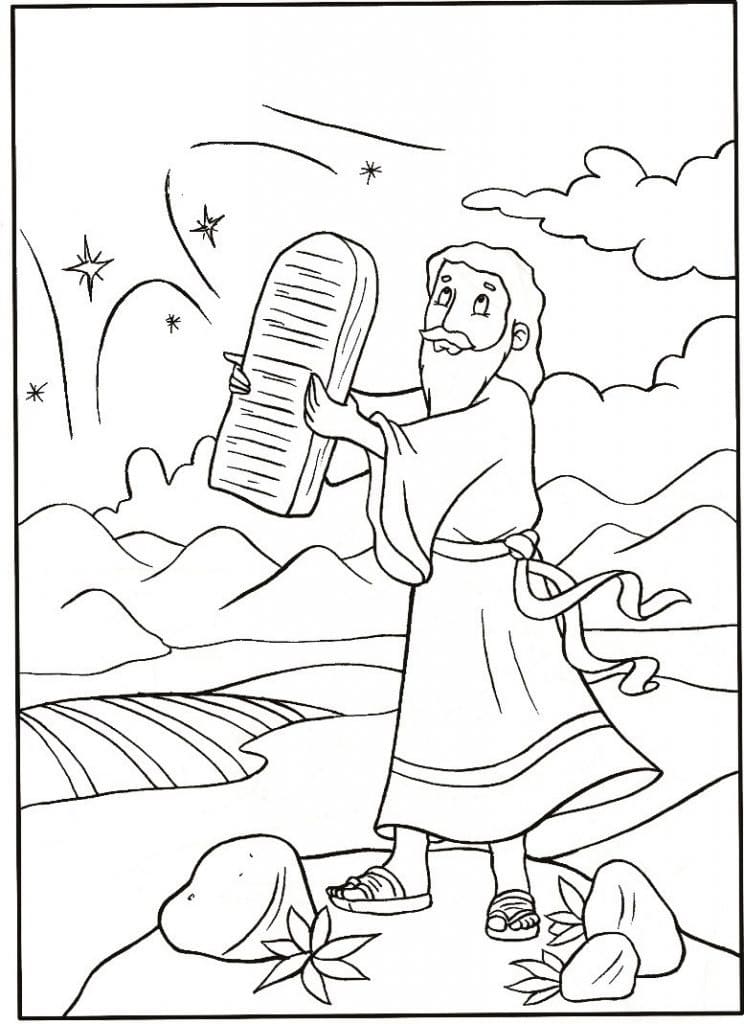 Moses Coloring Pages - Free Printable Coloring Pages for Kids