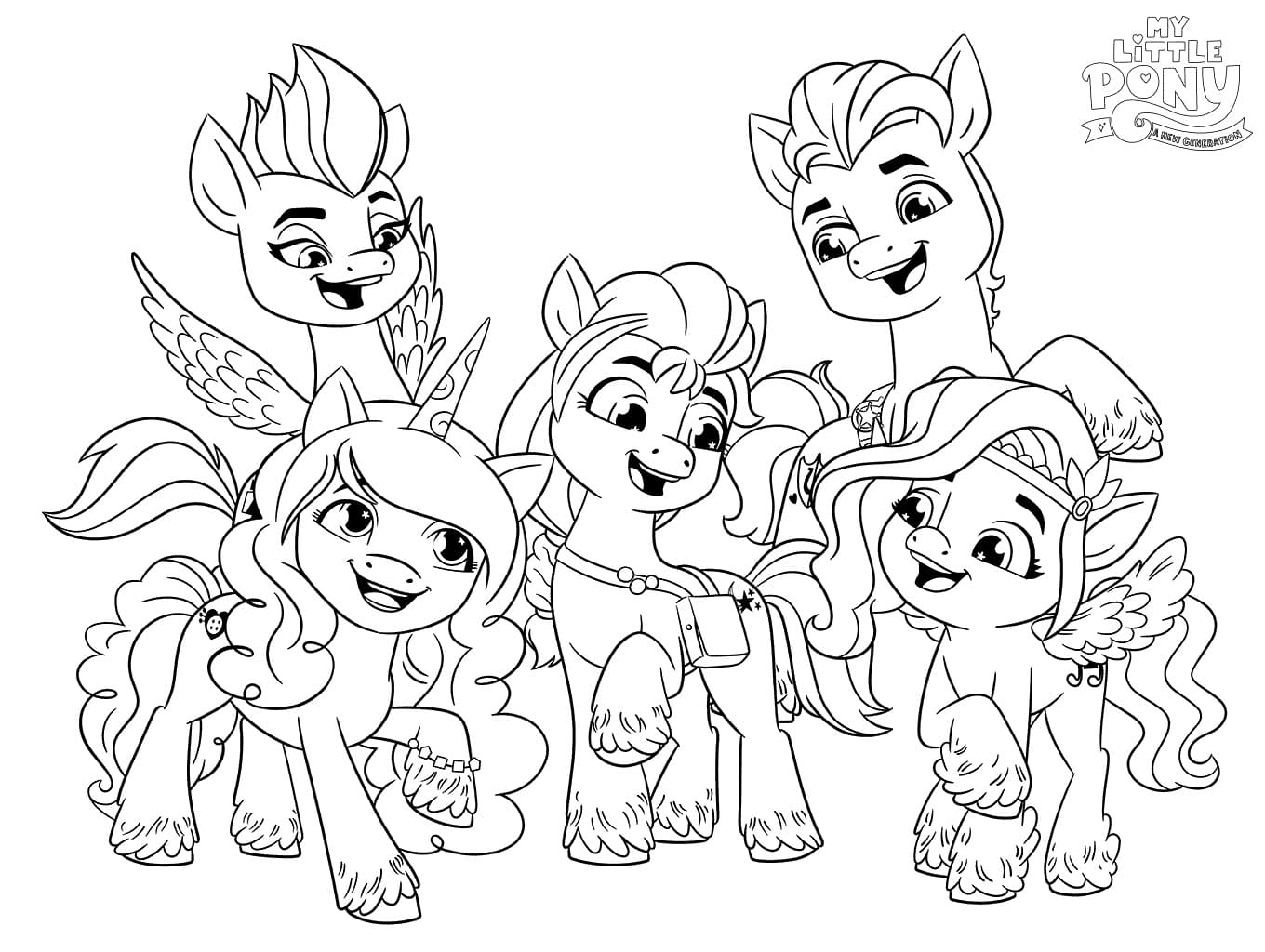 Free My Little Pony A New Generation Coloring Page   Free ...