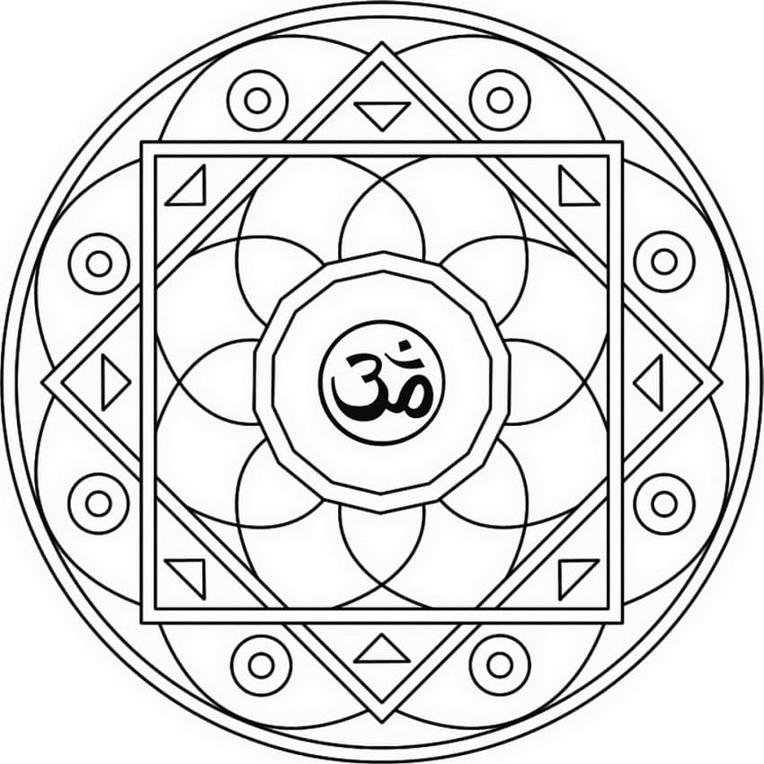 Free Om Mandala