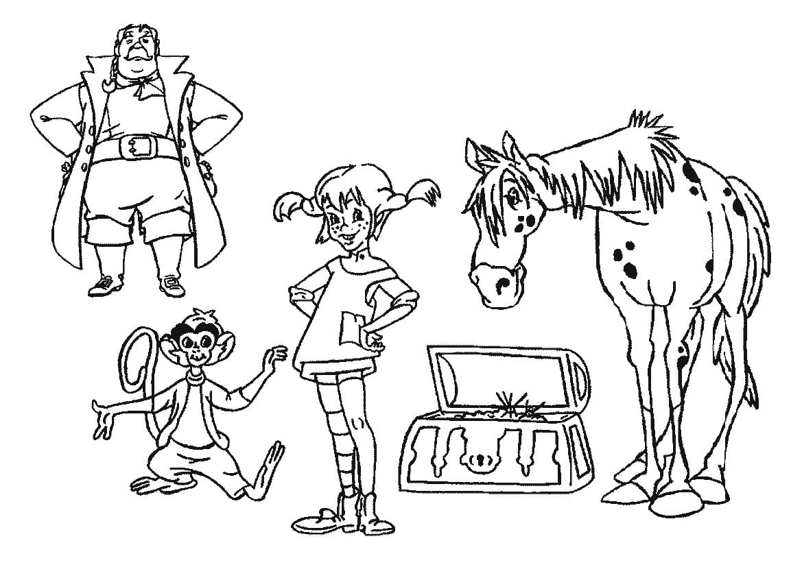 Pippi Longstocking Coloring Pages - Free Printable Coloring Pages for Kids