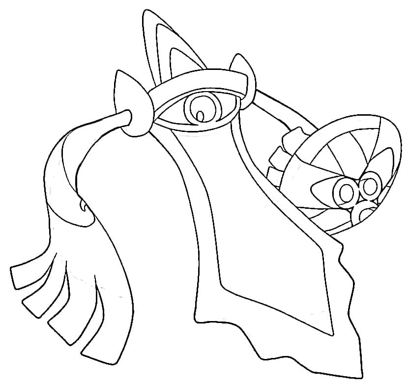 Aegislash 4 Coloring Page - Free Printable Coloring Pages for Kids