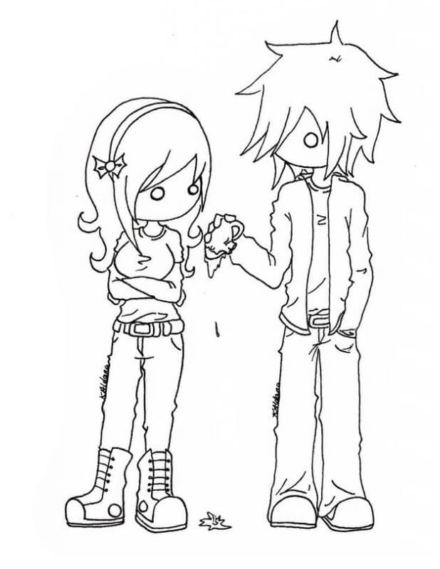 900 Collections Emo Anime Coloring Pages Latest - Coloring Pages Printable