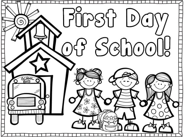 Free Printable First Day of School