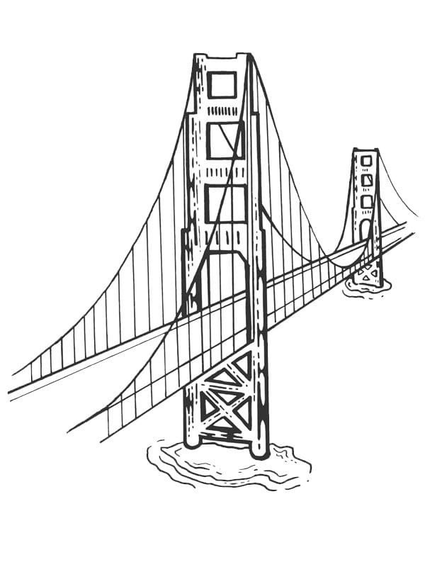 Free Printable Golden Gate Bridge