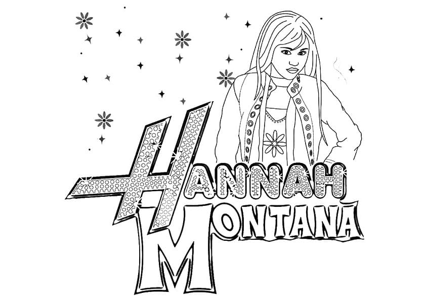 hannah montana coloring pictures