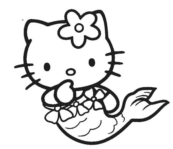 Free Printable Hello Kitty Mermaid