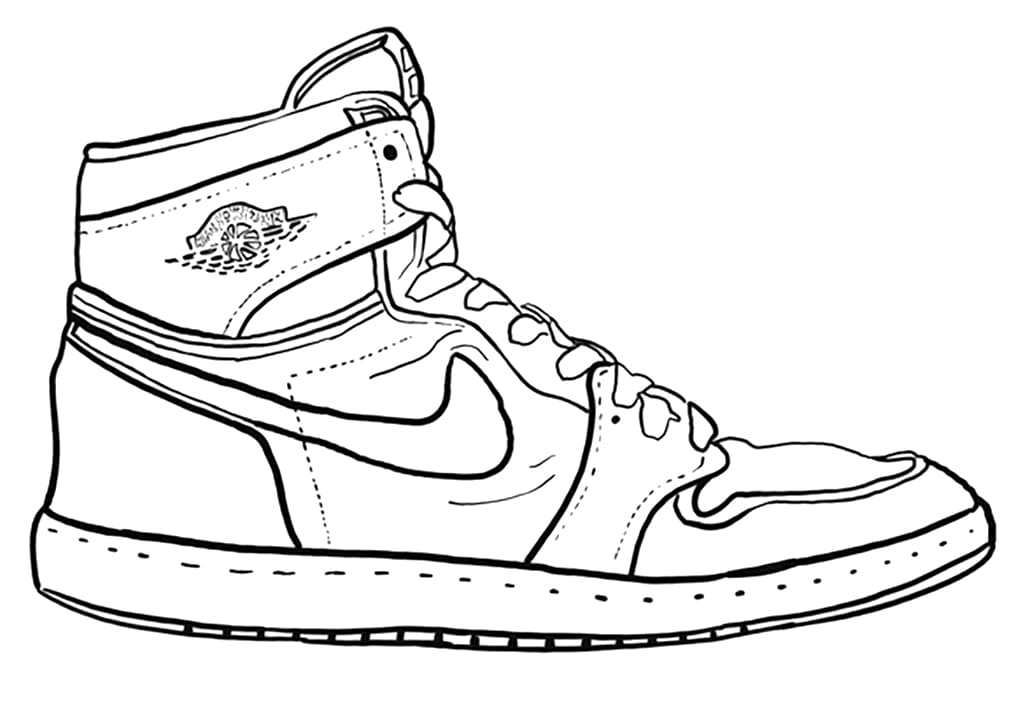 Jordan 1 Coloring Pages - Free Printable Coloring Pages for Kids