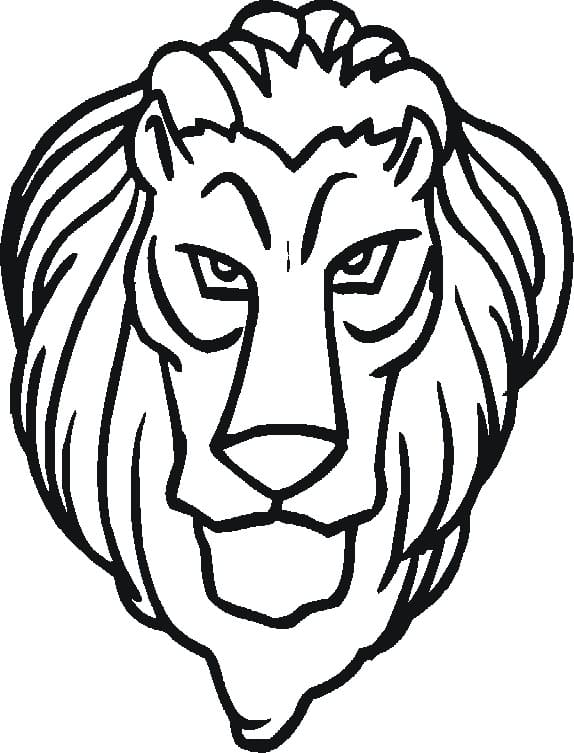 Free Printable Lion Face