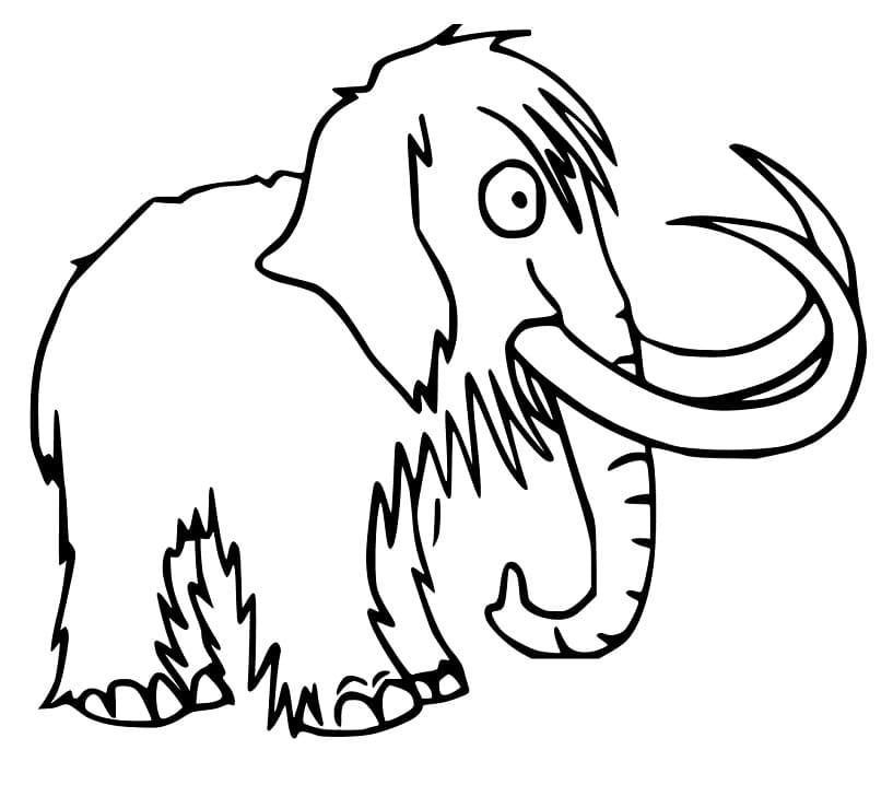 mammoth-coloring-page