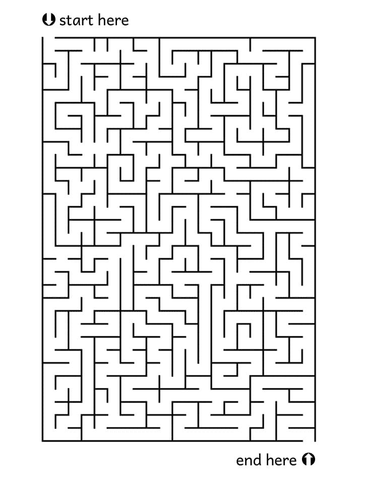 Free Printable Maze Coloring Page Free Printable Coloring Pages for Kids