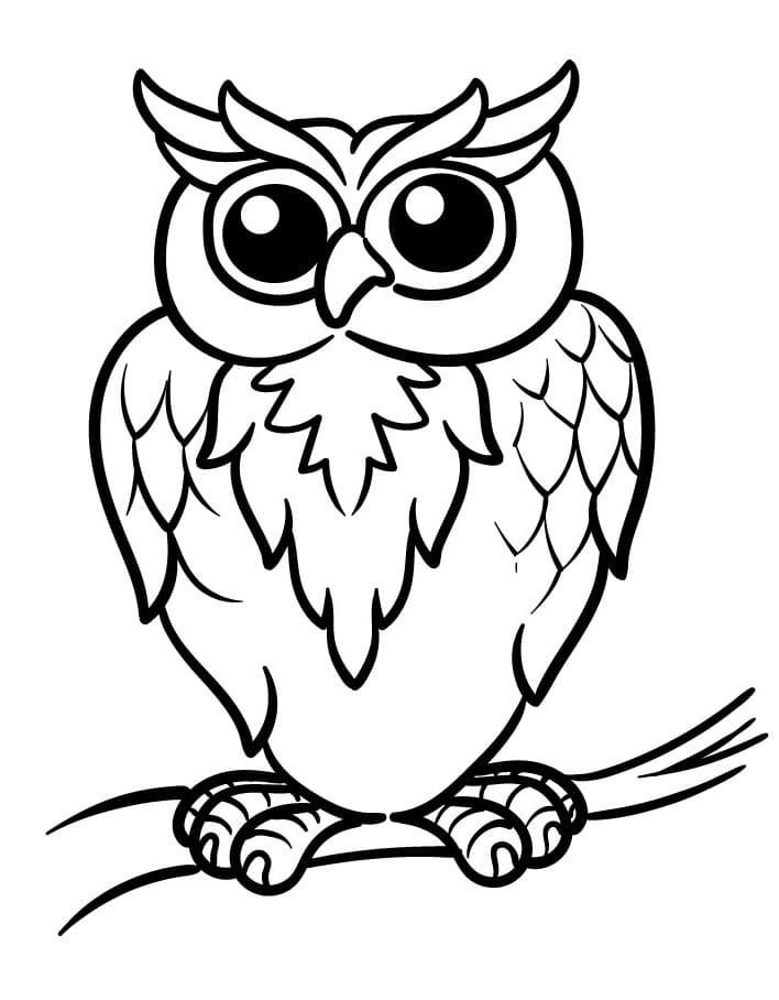 Free Printable Owl Coloring Page - Free Printable Coloring Pages for Kids