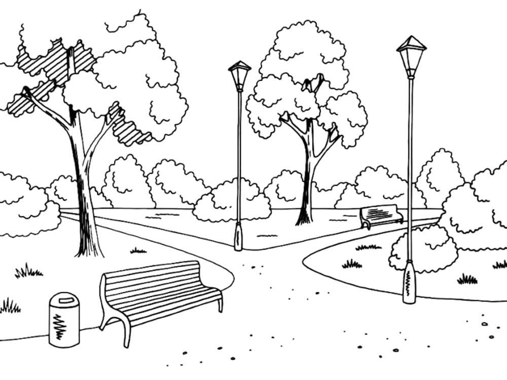 Free Printable Park Coloring Pages