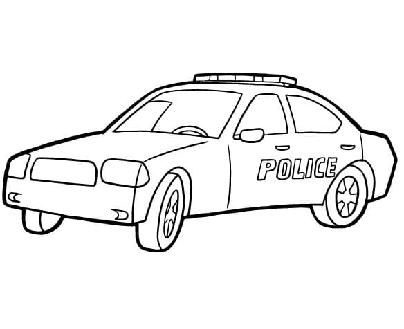 Free Printable Police Car
