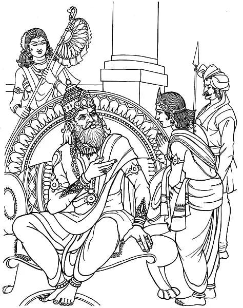 Ramayana Printable Coloring Page - Free Printable Coloring Pages for Kids