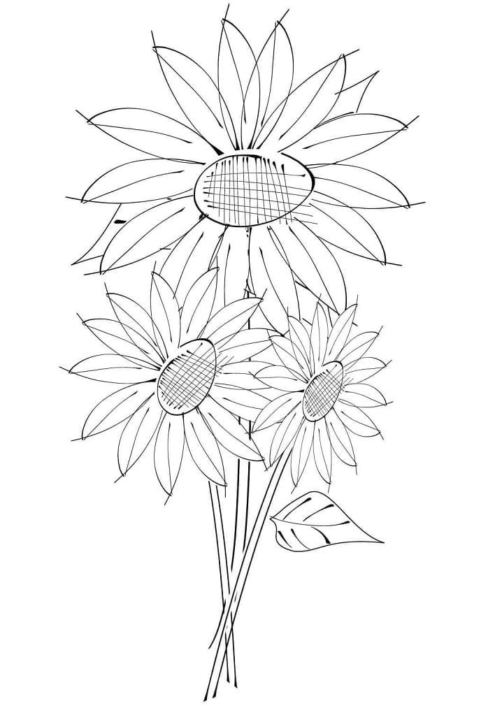 Free Printable Sunflowers