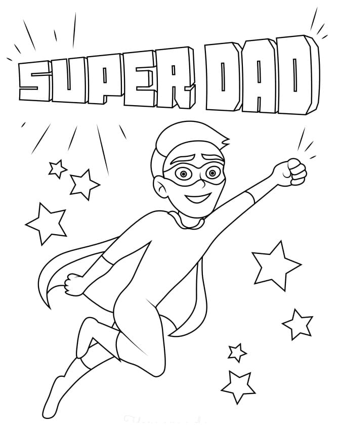 Free Printable Super Dad