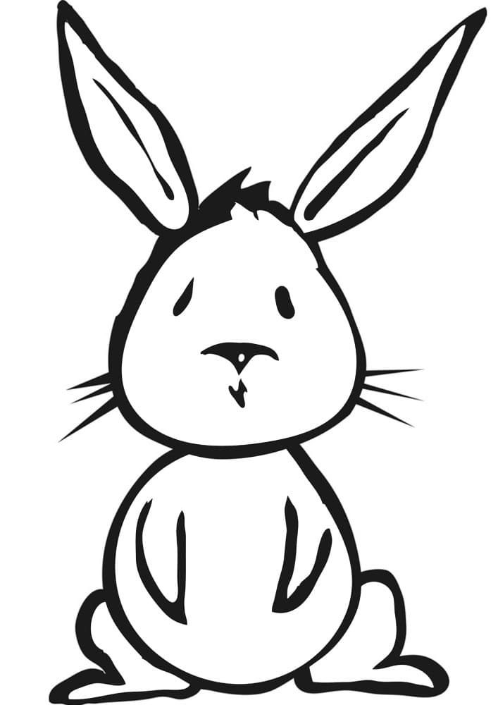 Free Rabbit Coloring Page - Free Printable Coloring Pages for Kids