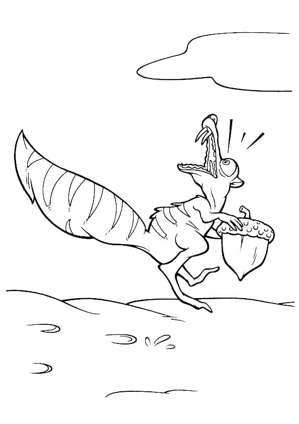 ice age scrat coloring pages