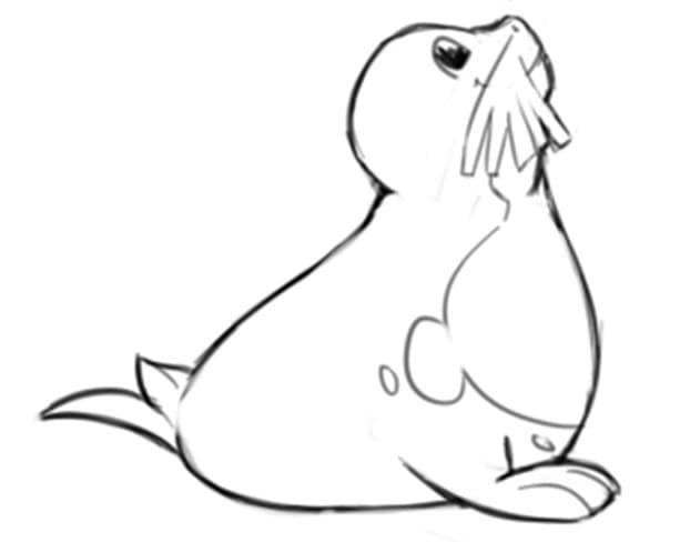 sealeo coloring page easy pokemon