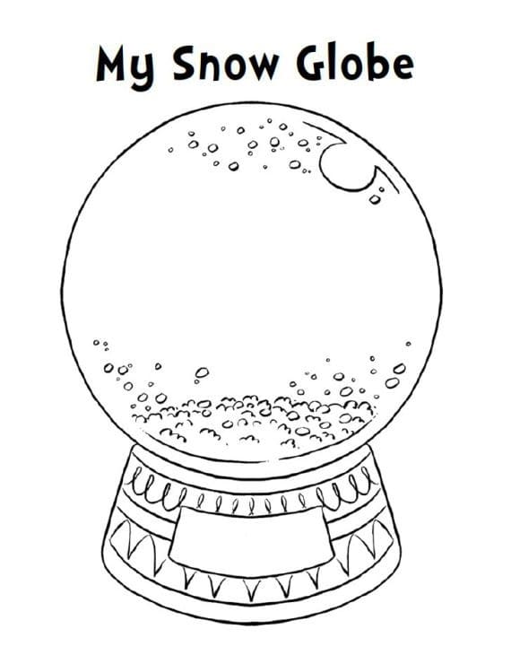 Free Snow Globe Coloring Page Free Printable Coloring Pages For Kids