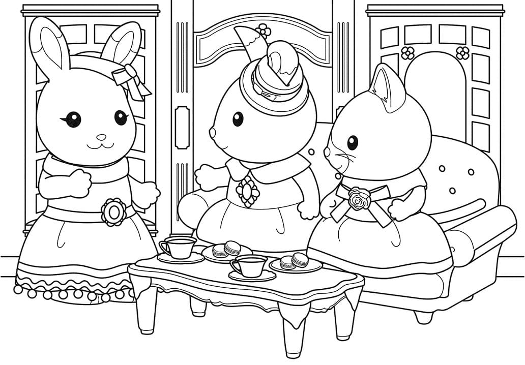 Sylvanian Families Coloring Pages - Free Printable Coloring Pages for Kids