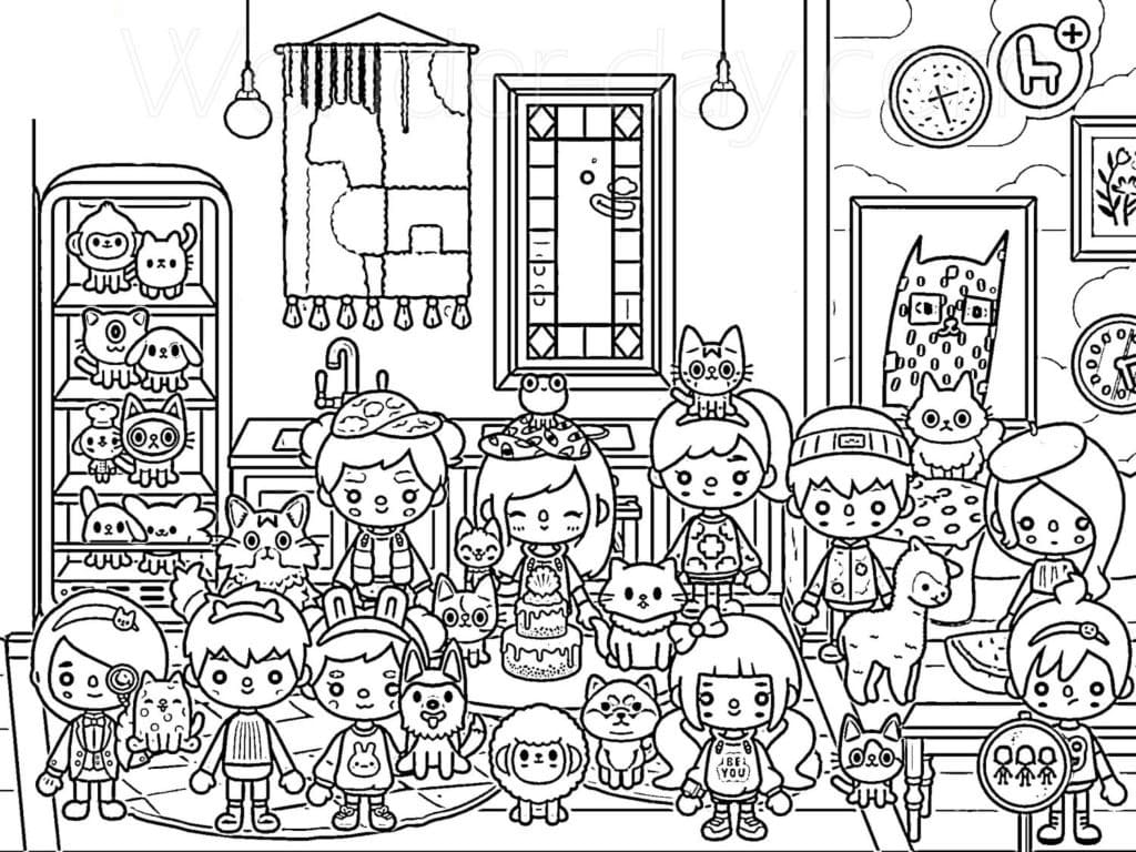 Free Toca Life World Coloring Page   Free Printable Coloring Pages ...