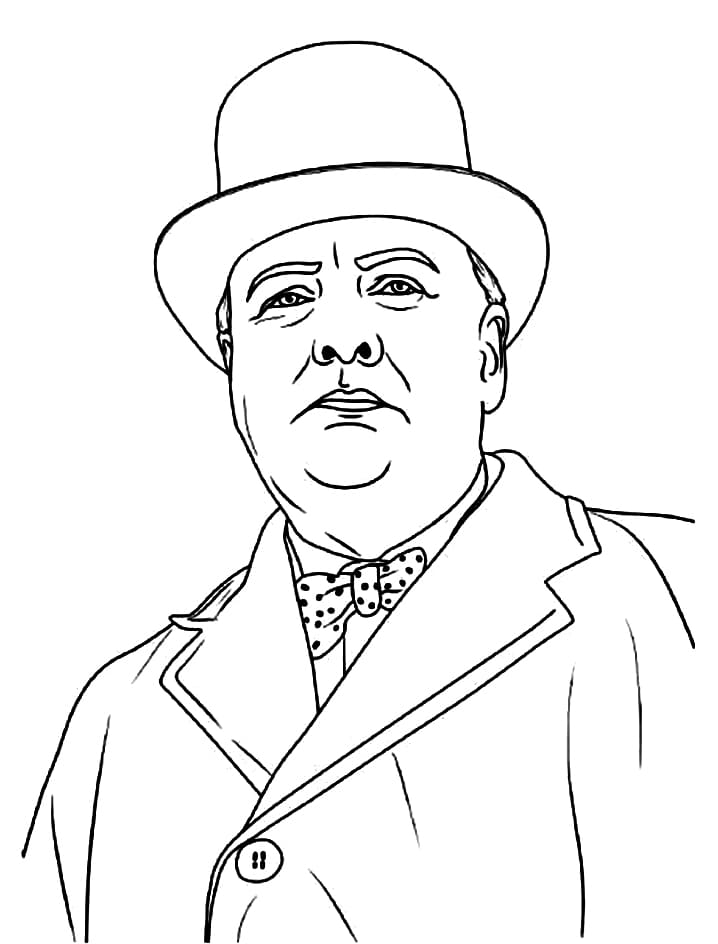 Winston Churchill Drawing Best  Drawing Skill