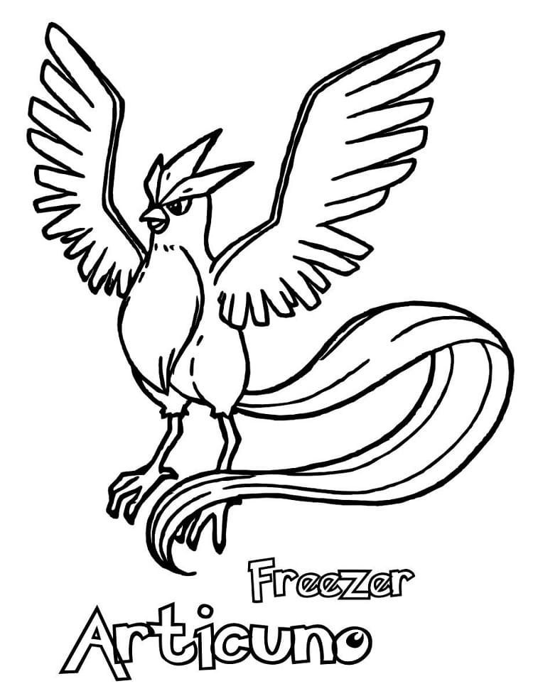 Descubra a alegria de Articuno Coloring Pages