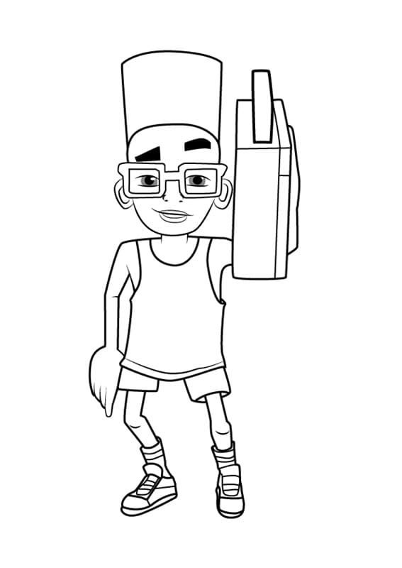 Subway Surfers Coloring Pages Printable for Free Download