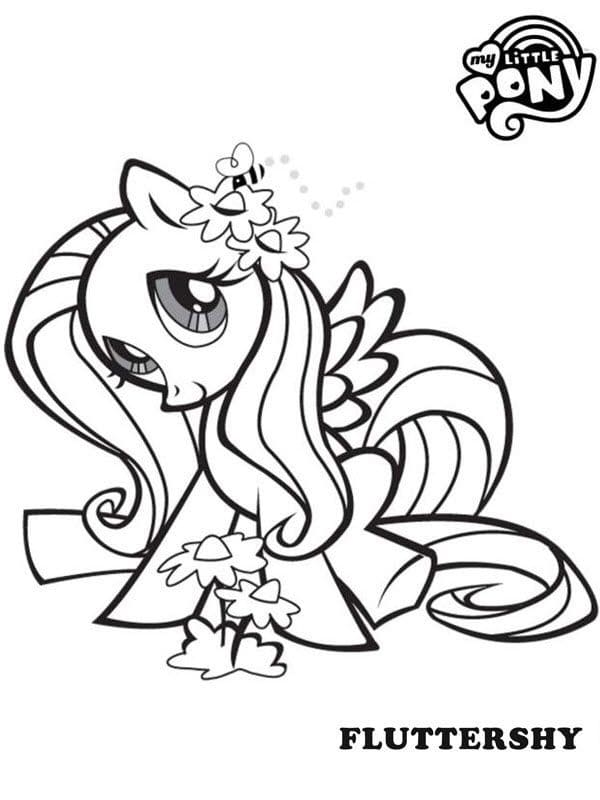 friendly fluttershy coloring page free printable coloring pages for kids