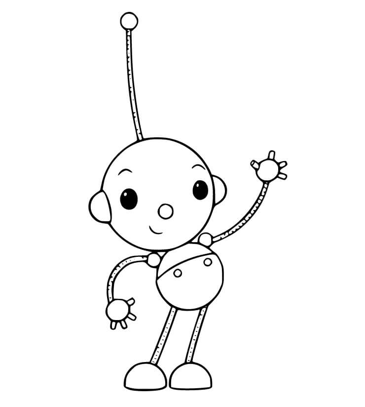 Cute Olie Polie Coloring Page - Free Printable Coloring Pages for Kids