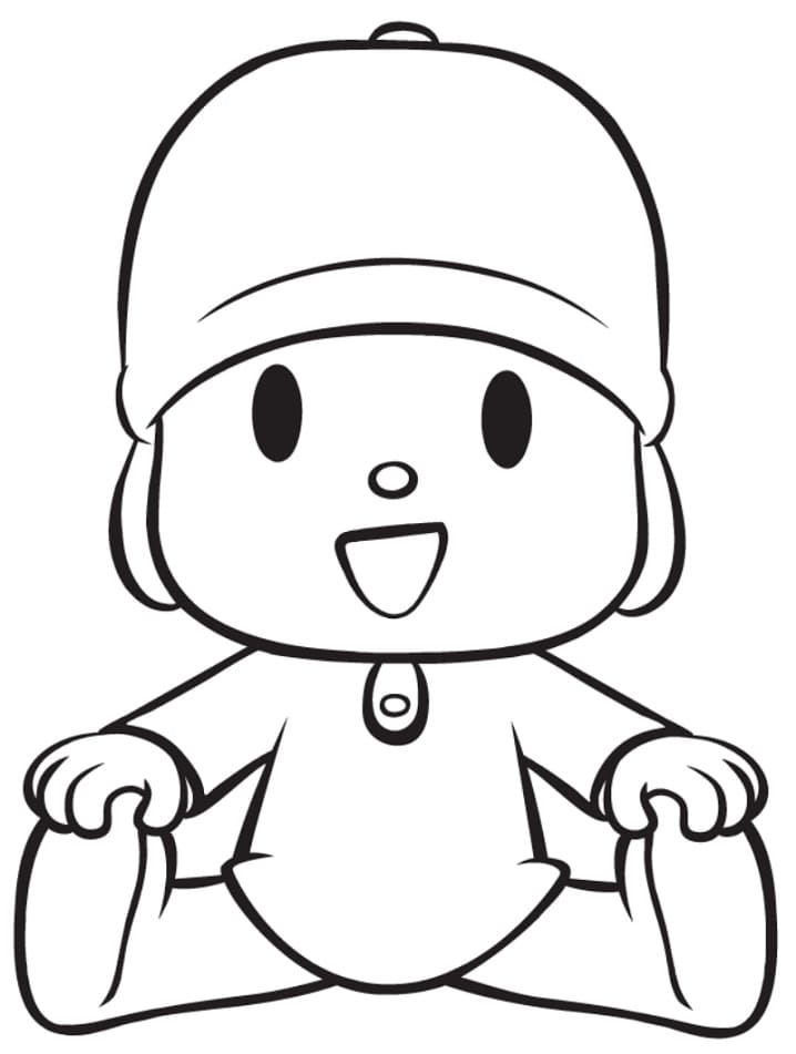 Pocoyo Is Laughing Coloring Page Color Luna In Coloring Pages Sexiz Pix