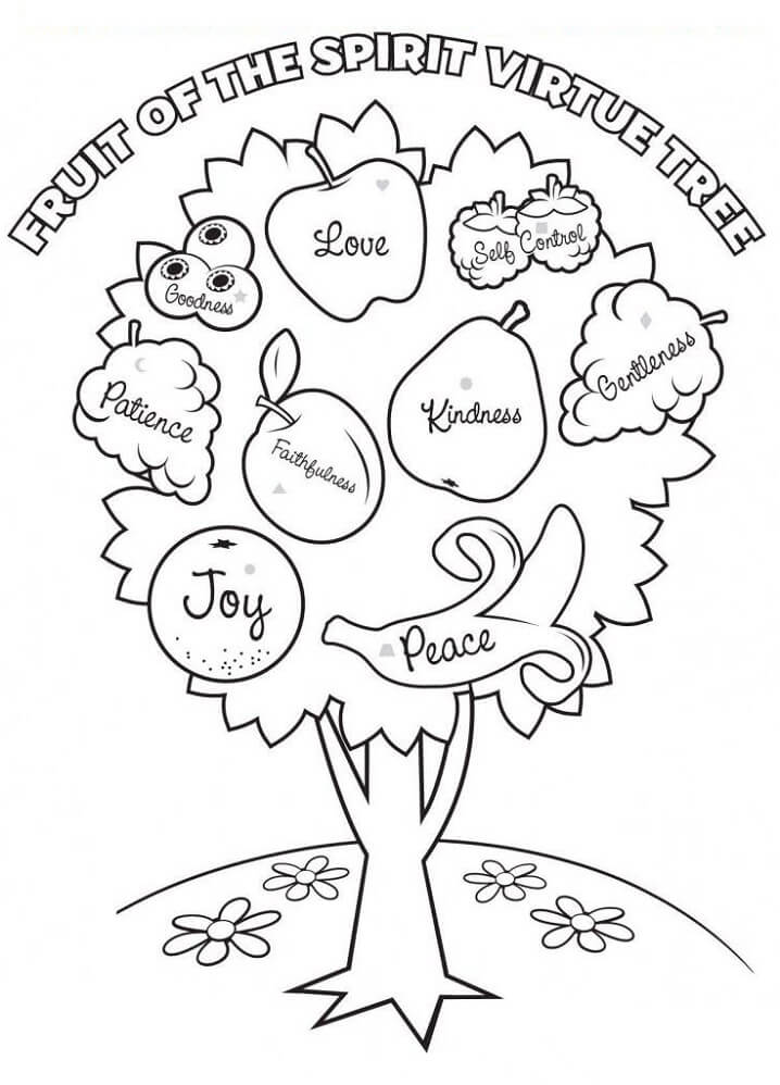 Fruit Of The Spirit 4 Coloring Page Free Printable Coloring Pages For Kids