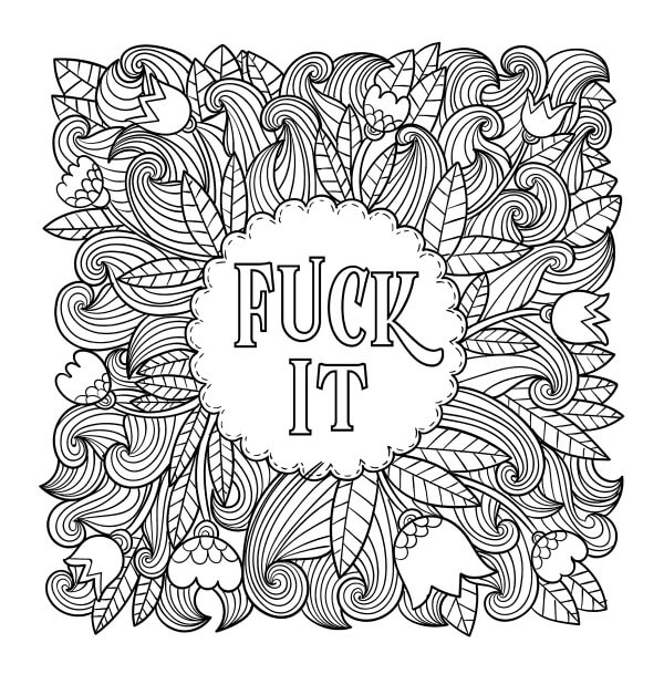 printable coloring pages swear words